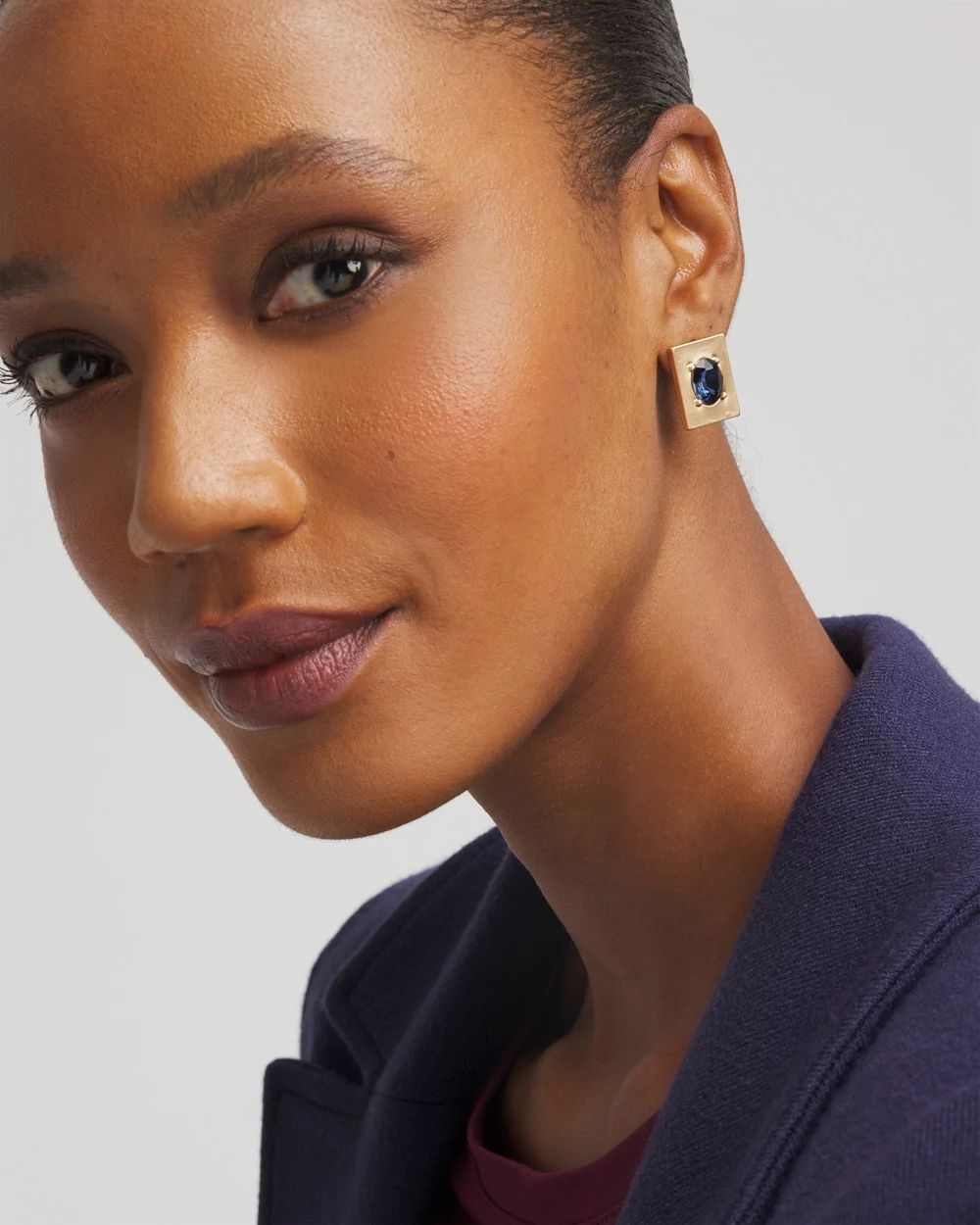 Blue & Gold Stud Earrings | Chico's